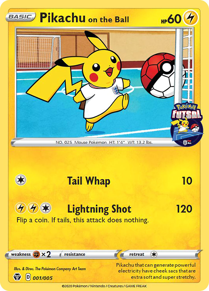 Pokémon Futsal Promos Pikachu on the Ball #1